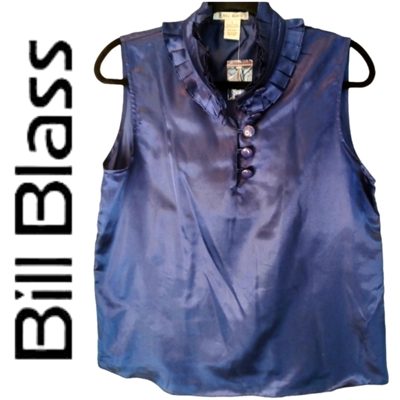 Bill Blais Tops - Bill Blais Navy Blouse